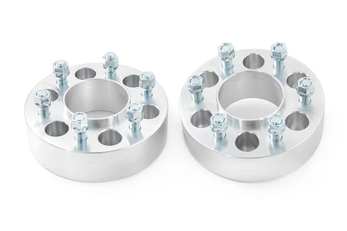Ford F-150 Wheel Spacers - Rough Country - 2 Inch, 6x135, Aluminum - '04-'14